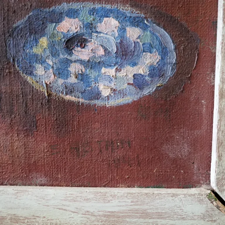D101 4 french impressionist floral oil painting hermitage antiques devon