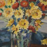 D101 4 french impressionist floral oil painting hermitage antiques devon D101 4 french impressionist floral oil painting hermitage antiques devon