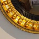 M105 3 Resplendent Regency convex mirror hermitage antiques devon