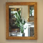 M113 1 Louis XVI reeded giltwood mirror M113 1 Louis XVI reeded giltwood mirror