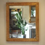 M113 card Louis XVI reeded giltwood mirror M113 card Louis XVI reeded giltwood mirror
